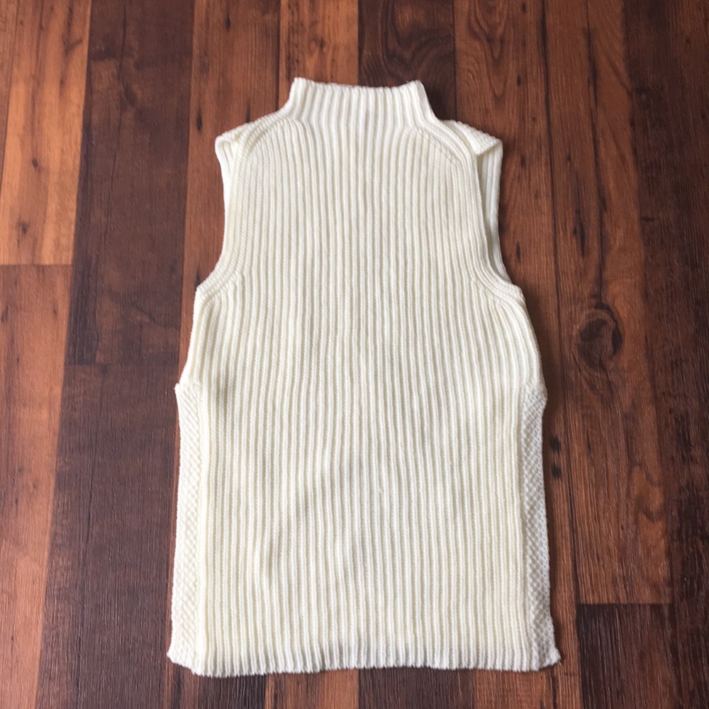 Cute + Chic Cream Sleeveless Sweater